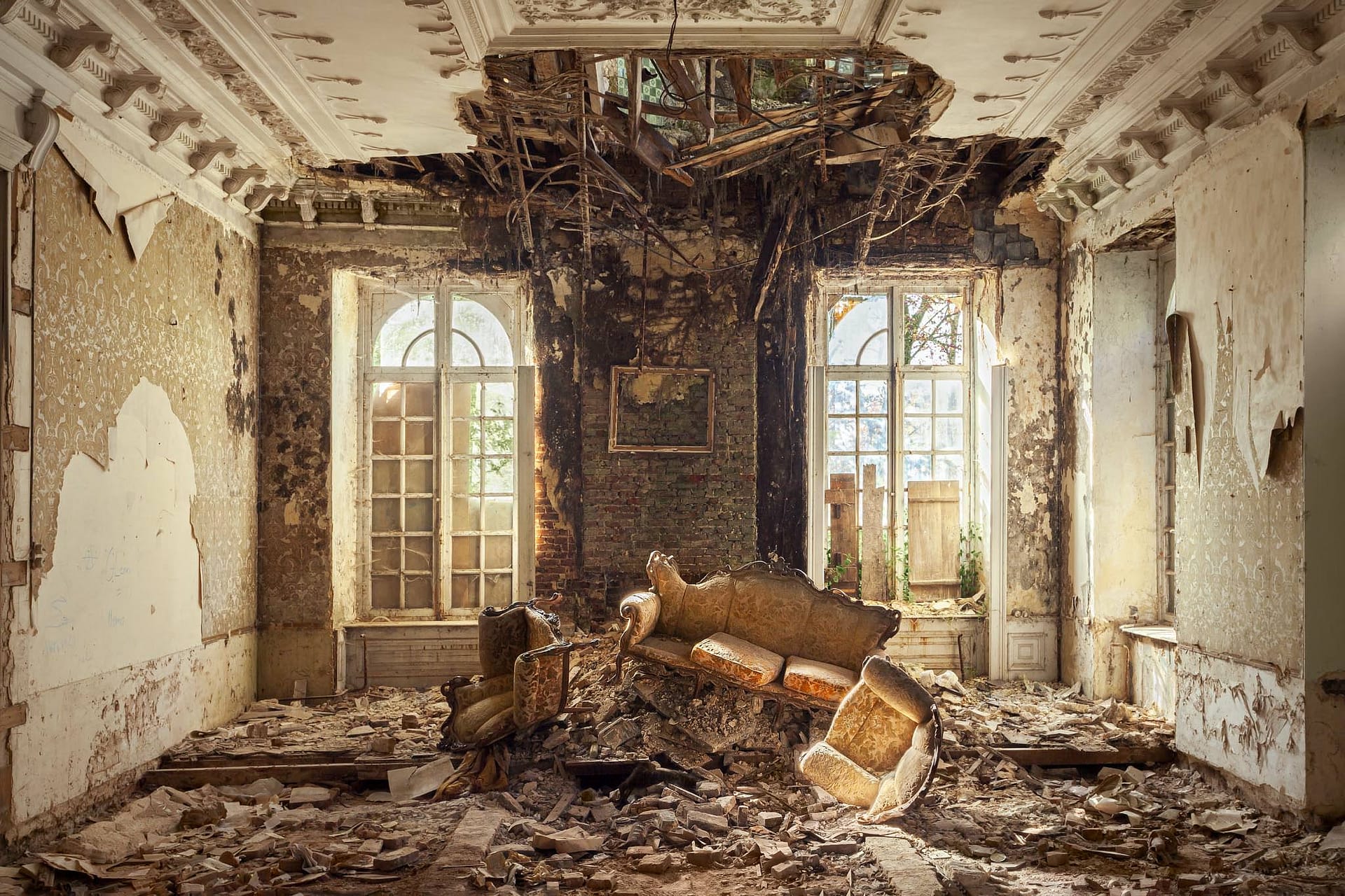abandoned in Belgium Collapsed dreams